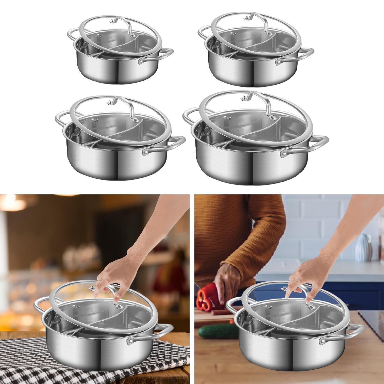 Home Cooking Gas - Hot Pot with Divider Gas Stockpot