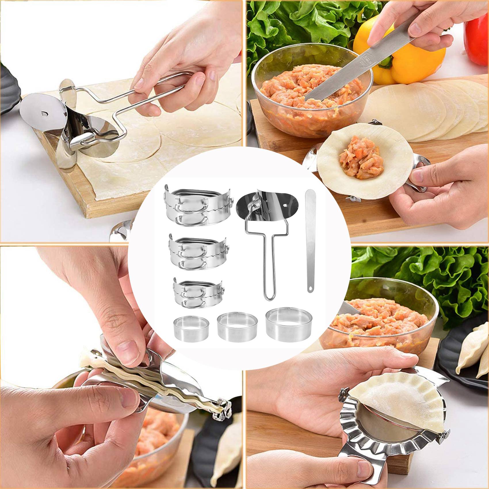 Gyoza Dumpling Maker - ABKW-Dumplings Maker 8 Pcs, Press Mold