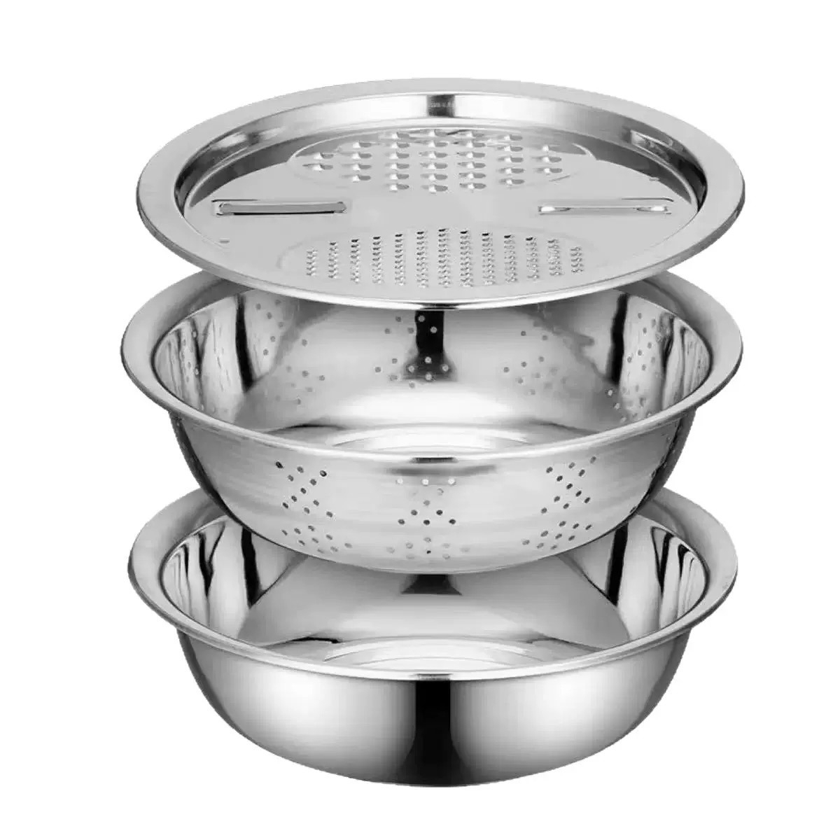Home Cooking Cookbook - 3pcs/set Multifunctional Vegetable Slicer Stainless Steel