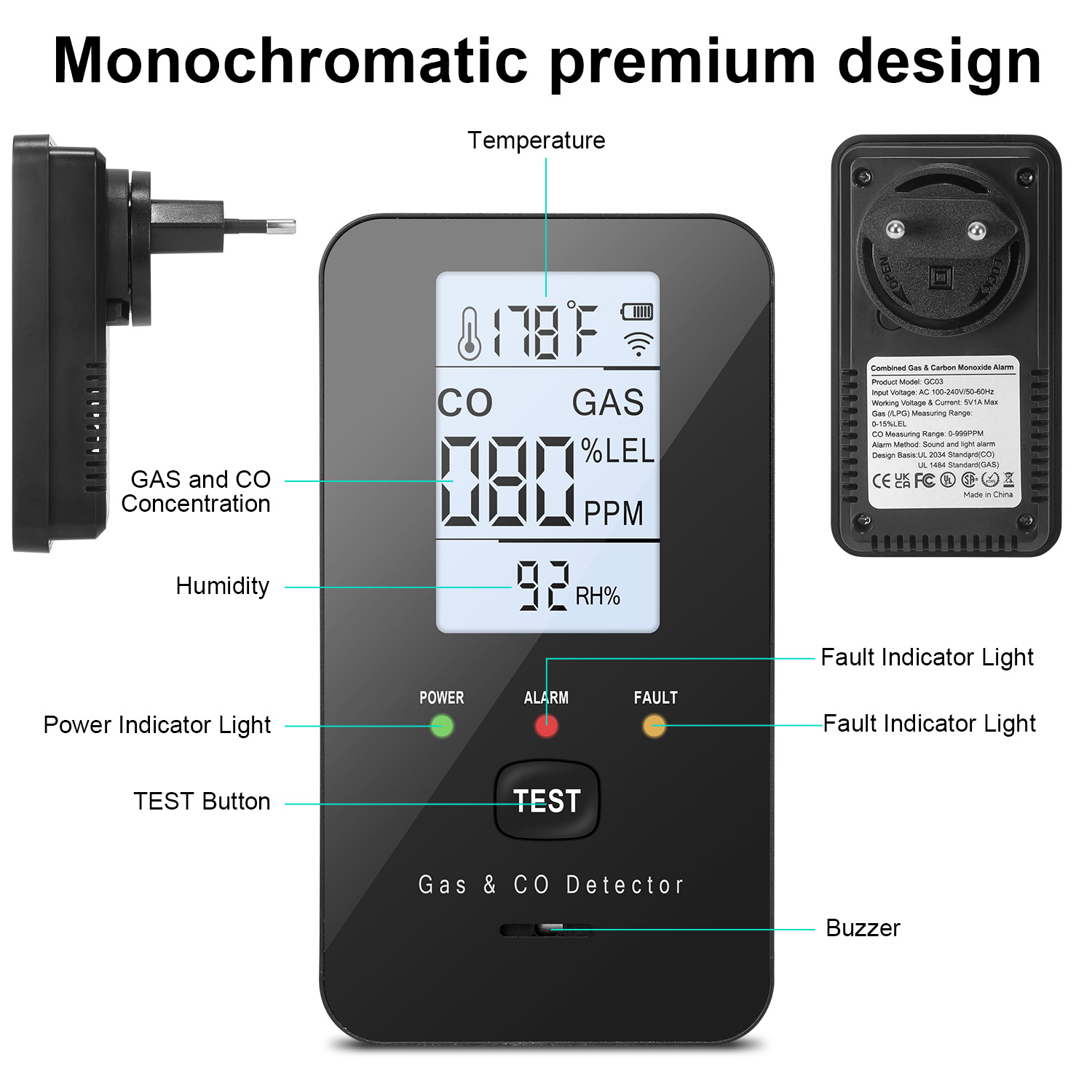 Combination Natural Gas Detect - Home Cooking Gas ulasan dan harga