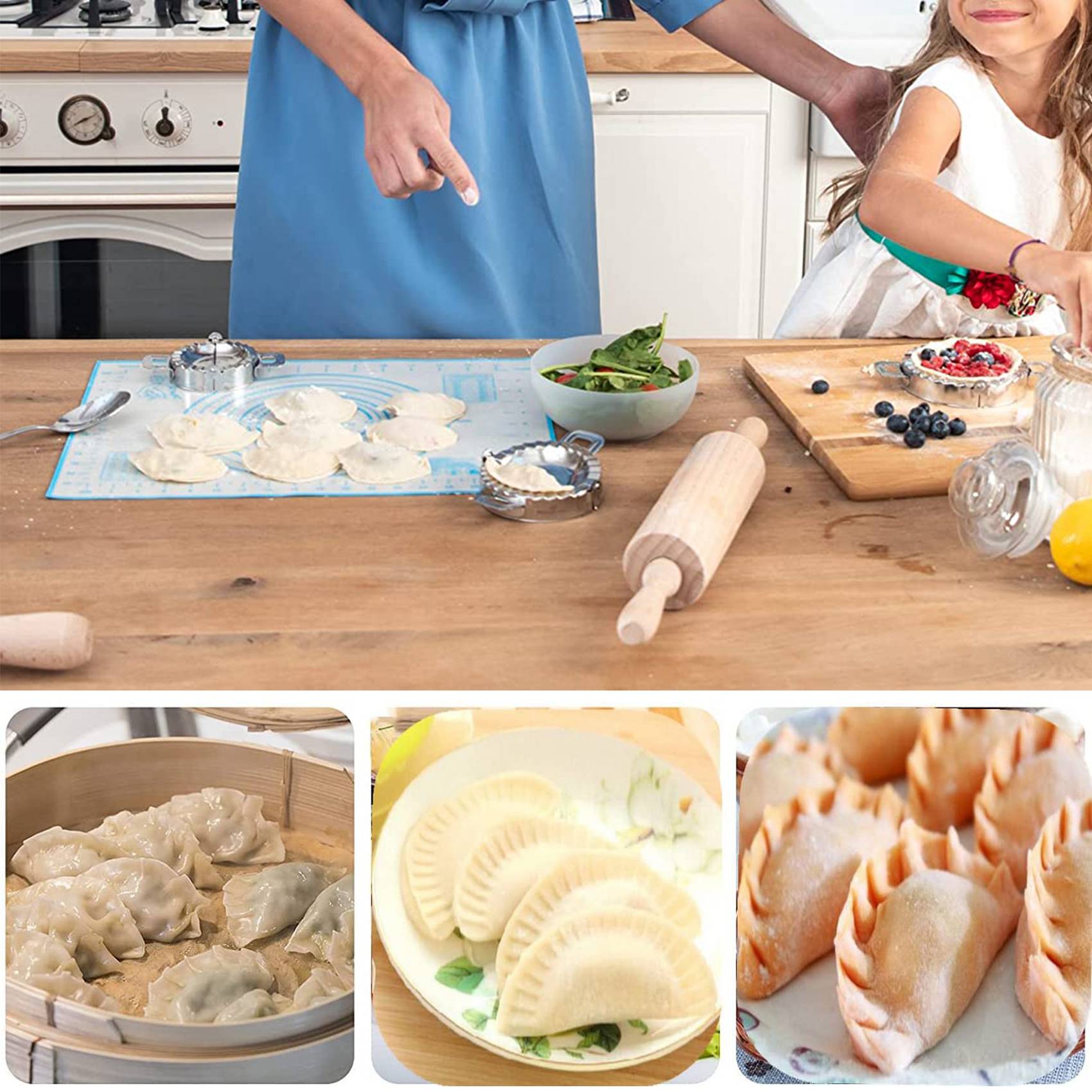 FAST-Dumplings Maker 8 Pcs, Pr - Gyoza Dumpling Maker ulasan dan harga