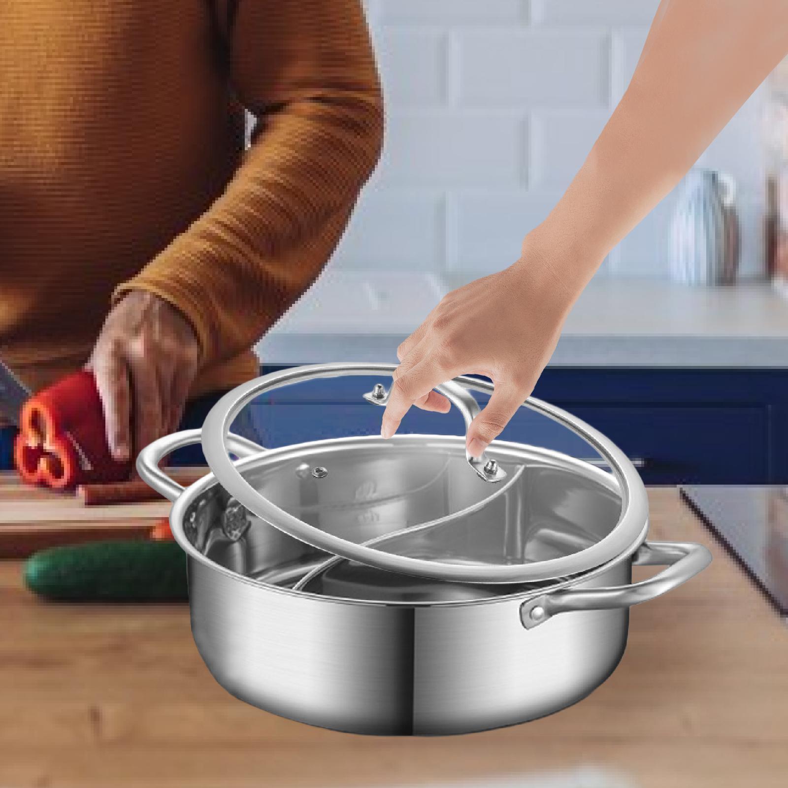 Hot Pot with Divider Gas Stock - Home Cooking Gas ulasan dan harga