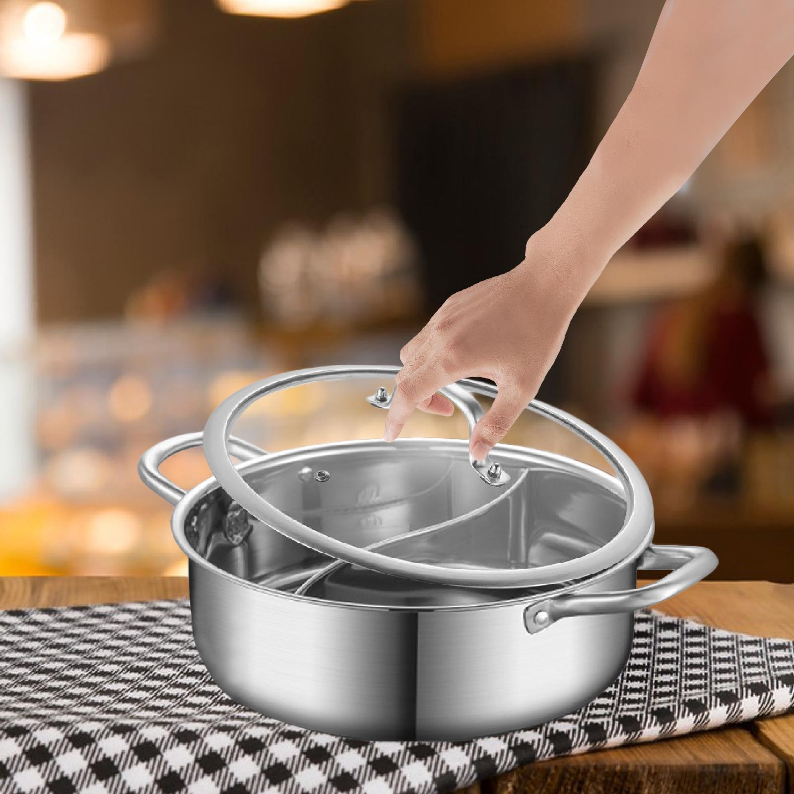 Hot Pot with Divider Gas Stock - Home Cooking Gas ulasan dan harga