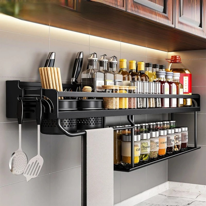 60/70/80cm Kitchen Shelf Wall  - Home Cooking Recipes ulasan dan harga