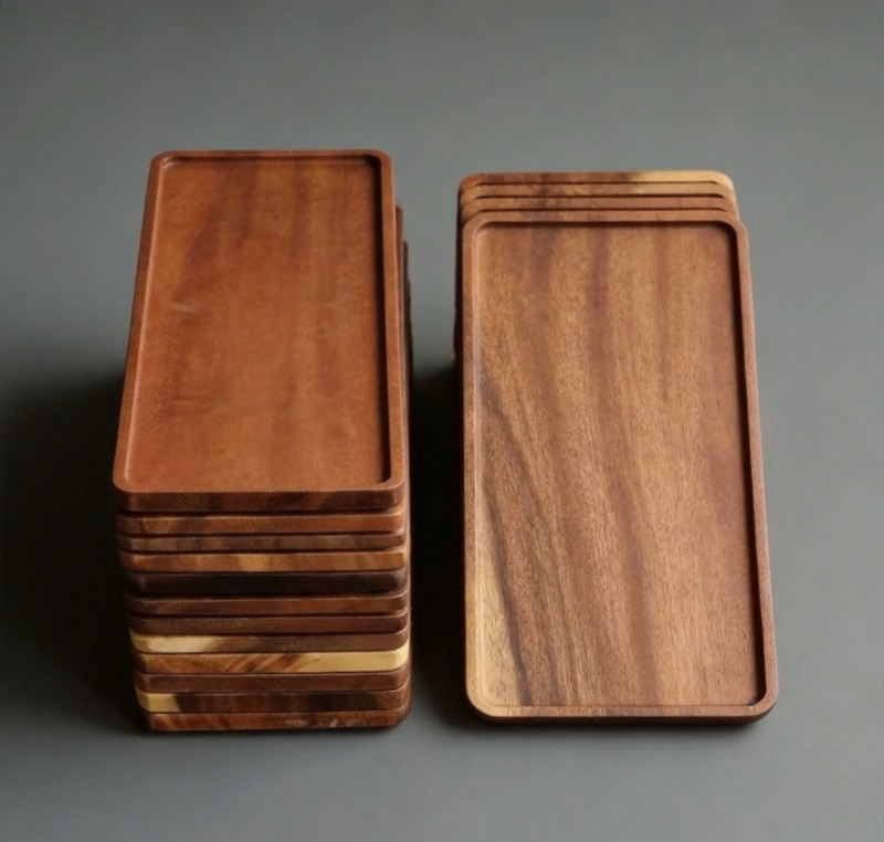 Natural Wooden Rectangular Ser - Home Cooking Recipes ulasan dan harga
