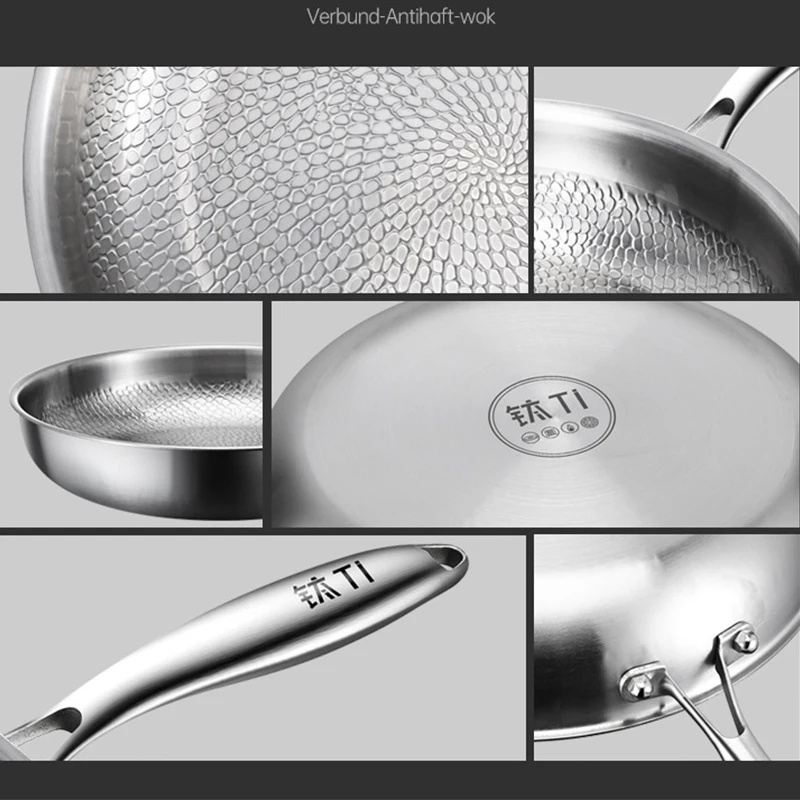 26/28/30cm Pure Titanium Uncoa - Home Cooking Cookbook ulasan dan harga