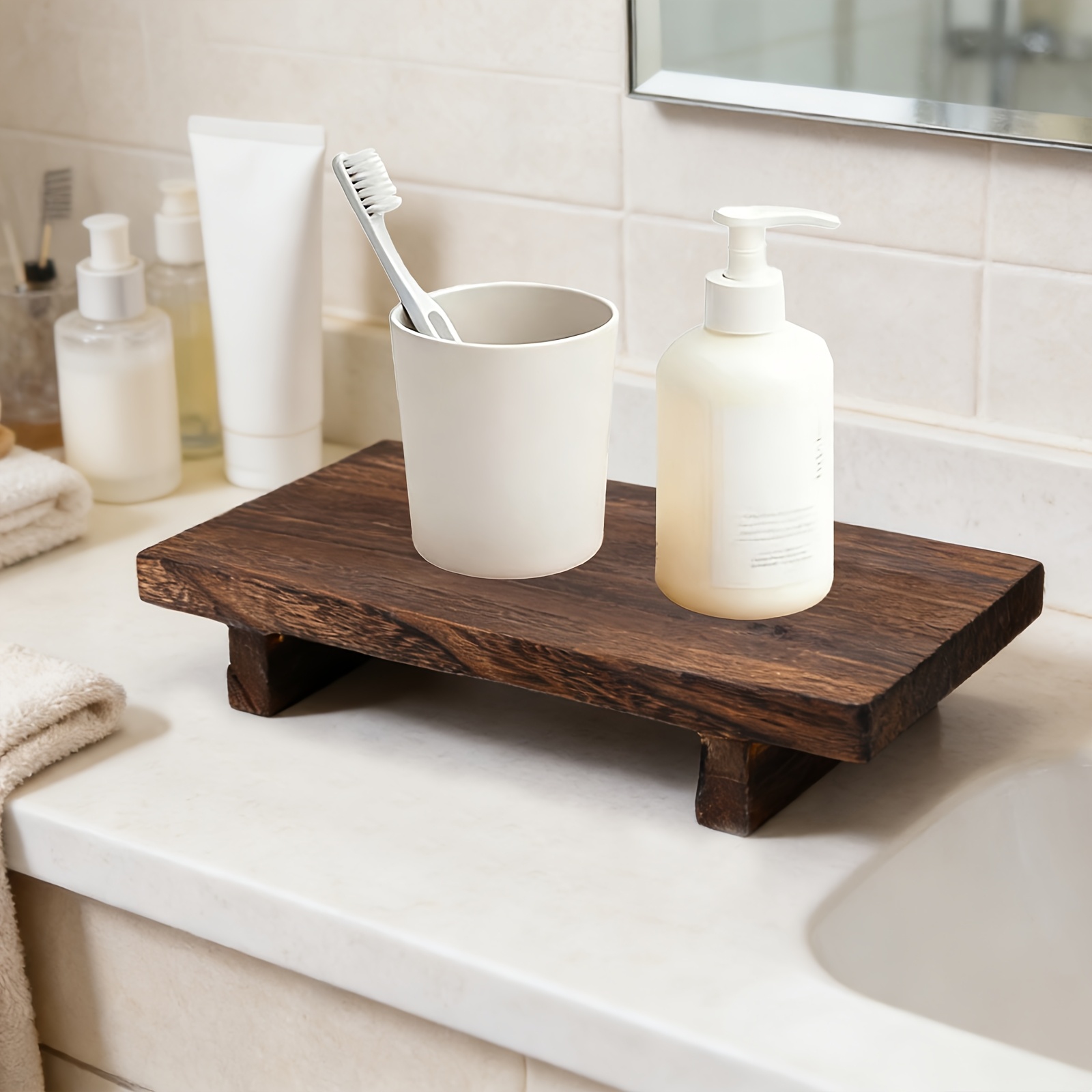 Vintage Wooden Decorative Tray - Home Cooking Recipes ulasan dan harga