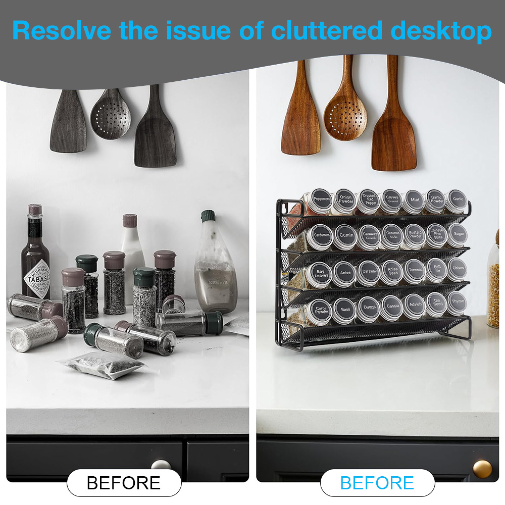 4 Tier Kitchen Spice Rack Cupb - Home Cooking Recipes ulasan dan harga