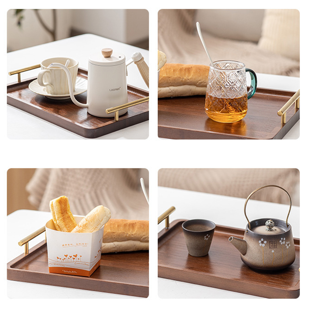Wooden Serving Tray with Handl - Home Cooking Recipes ulasan dan harga