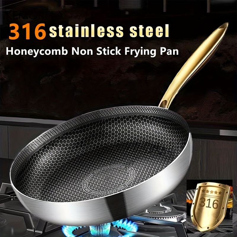 316 Stainless Steel Frying Pan - Home Cooking Cookbook ulasan dan harga